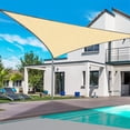 thumbnail image 1 of FAMTKT Sun Shade Sails Sun Protection Triangular Shade Garden Swimming Pool AntiUV Shade Cloth Tarpaulin Sails Shade Cloth for Patio Garden Outdoor Backyard, 1 of 5