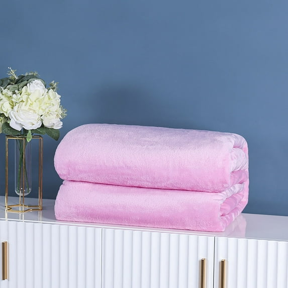 FAMTKT Throw Blanket 39.37x59.05in Super Soft Warm Solid Warm Fleece Blanket Throw Rug Sofa Bedding Travel Blanket Outdoor Blanket