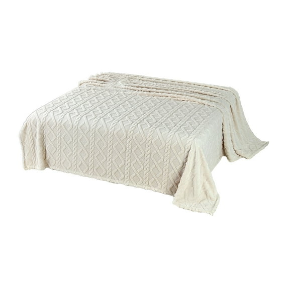 FAMTKT Throw Blanket Double-sided Flannel Taffeta Blanket Comfort Conditioning Cover Blanket Nap Sofa Blanket 9 Colors Available Travel Blanket