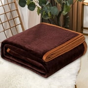 FAMTKT Throw Blanket for Couch Super Soft Warm Solid Warm Micro Plush Fleece Blanket Throw Rug Sofa Bedding 27.56x39.37in Throw Blanket