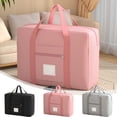 thumbnail image 1 of FAMTKT Travel Duffel Bag Storage Bag Multi Functional Pull Rod Waterproof Foldable Extra Large Handbag Clothes Moving Luggage Storage Tote Bag, 1 of 7