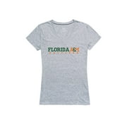 FAMU Florida A&M University Womens Seal T-Shirt Heather Grey