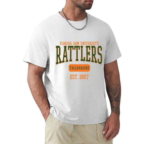 FAMU Rattlers Est 1887 College Pride School Spirit University Gift Unisex T-Shirt, for men & women, up to size 5XL.