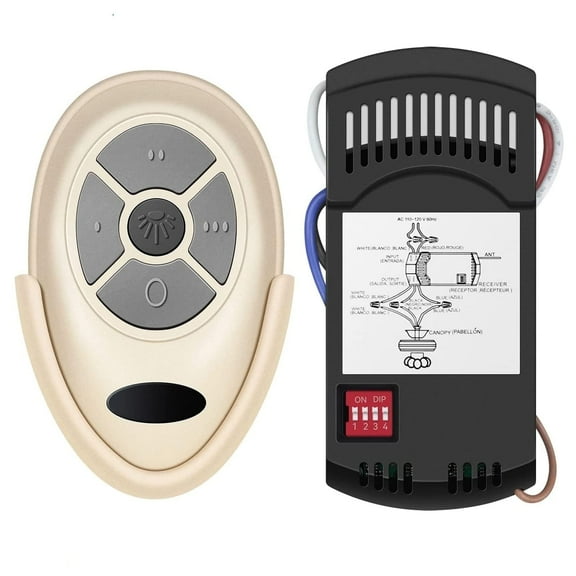 FAN-35T Ceiling Fan Remote Control Kit with FAN28R Receiver - 3 Speed Light Dimmer for Harbor Breeze Hampton Bay Hunter