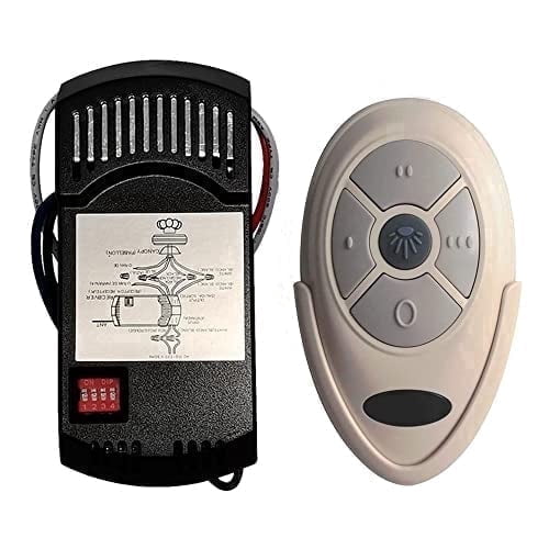 XBQUSVI FAN-35T 3-Speed Light Dimmer Ceiling Fan Remote Control Kit with FAN28R Receiver for Harbor Breeze Hampton Bay Hunter
