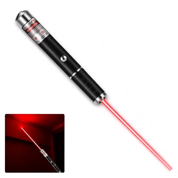 FAN High Power Red Laser Pointer Pen, Portable Pocket Clip Laser Pointer for Presentations Teaching