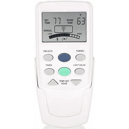 FAN9T Ceiling Fan Remote Control Replacement for – Thermostatic Temperature Sensor Remote with Reverse Airflow Key, Works with FAN-9T (L3HFAN9T), Easy Pairing, Receiver Required