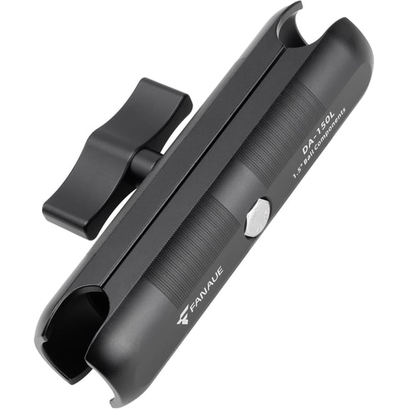 FANAUE Aluminum Alloy 1.5" Double Socket Arm, Compatible with RAM C Size 1.5 inch Ball Components | 38mm Ball Accessories, 360 Rotation Clamp Fits Phone Holder, GPS & Camera Mounts (6" Length)