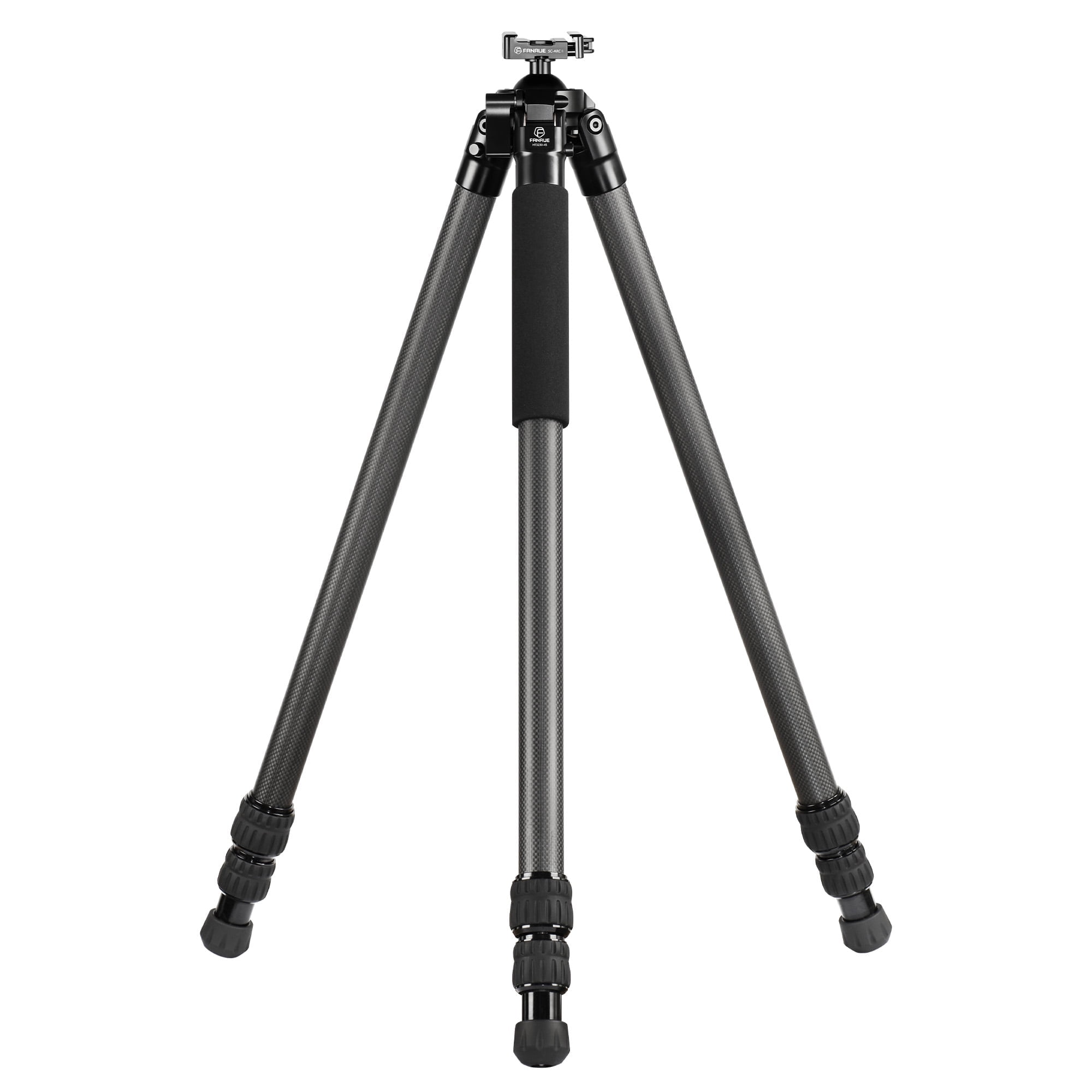 FANAUE Carbon Fiber Tripod, 3 Section Lightweight Tripod with 360° Ball Head & Quick Release Plate, Max Load 20kg/44lbs for Photography, Hunting, Shooting, Travel, Outdoors