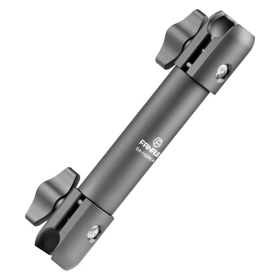 FANAUE Double Socket Arm 15cm Arm Compatible Mount 0.78" Ball Components, Aluminum Construction - Fits 20mm Attachment Ball and Dash Mount (DA-150PRO-M)
