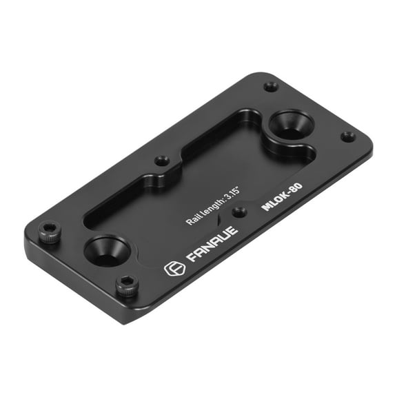 FANAUE MLOK Arca Rail Adapter - Arca Swiss Plate Quick Release Compatible with Ballhead Tripod, RRS Dovetail & Tactical Gear