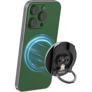 FANAUE Magnetic Phone Ring Grip,Magnetic Phone Ring Holder for MagSafe with Arri Positioning 1/4 Hole, Adjustable, Black
