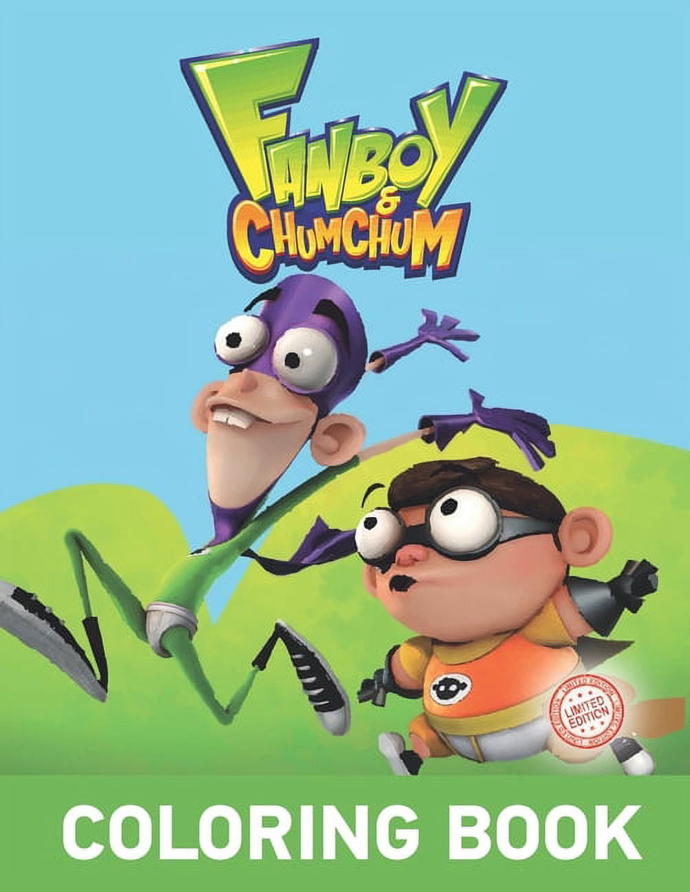 FANBOY & CHUM CHUM coloring book : Easy and Large Designs, +35