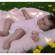 FANCCI 18 inch Lifelike Reborn Baby Dolls Newborn baby Girl Doll Soft Body with Accessories Gift Box with Clothes for Kids Age 3+