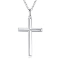 thumbnail image 1 of FANCIME Cross Necklace for Men Solid Sterling Silver High Polished Heavy-Duty Cross Pendant Necklace Fine Jewelry Gifts for Him Men Father, Rolo Chain Length 24", 1 of 9