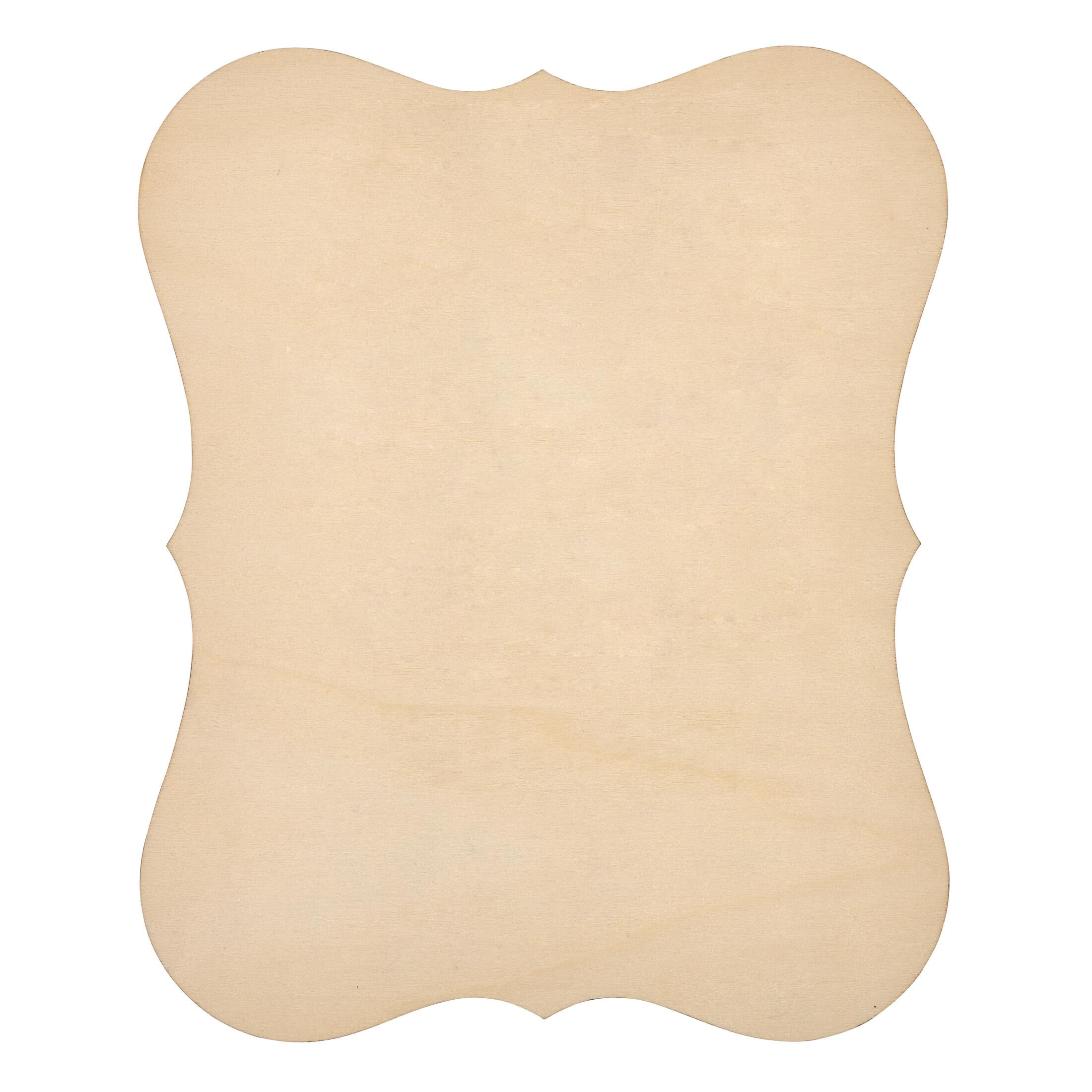 Hello Hobby Wood Fancy Cut Plaque, 8.75 in x 6.63 in