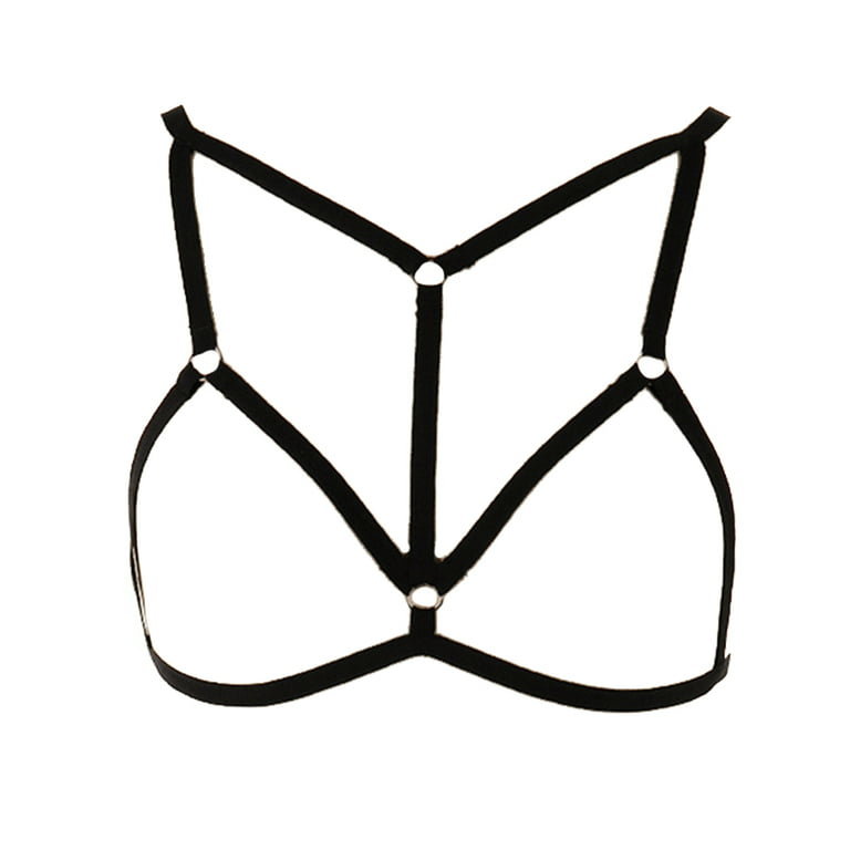 FANCY Lingerie Elastic Erogenous Great Material Strappy Sweet Gift  Brassiere Impressive Gallus Mysterious Fashion Women Harness Bra black
