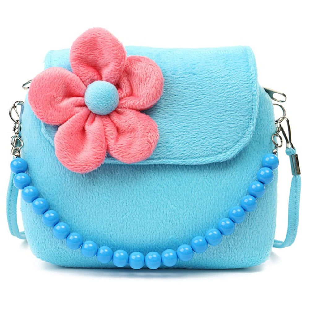 Amazon.com: Forwe Little Girls Toddler Crossbody Purse with Pearl Flowers  Mini Cute Princess Handbags Shoulder Chain Bag (A-Black) : Clothing, Shoes  & Jewelry