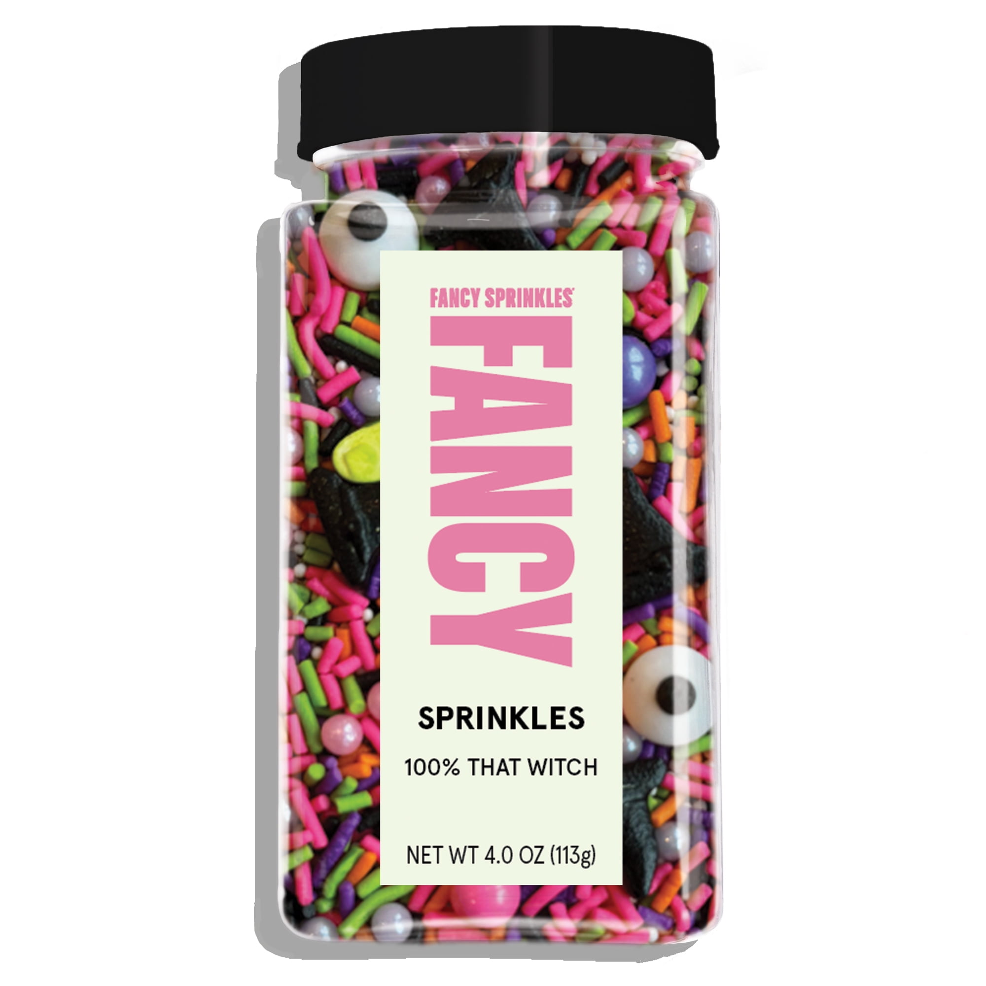 FANCY SPRINKLES 100% That Witch Halloween Dessert Sprinkles, 4 oz