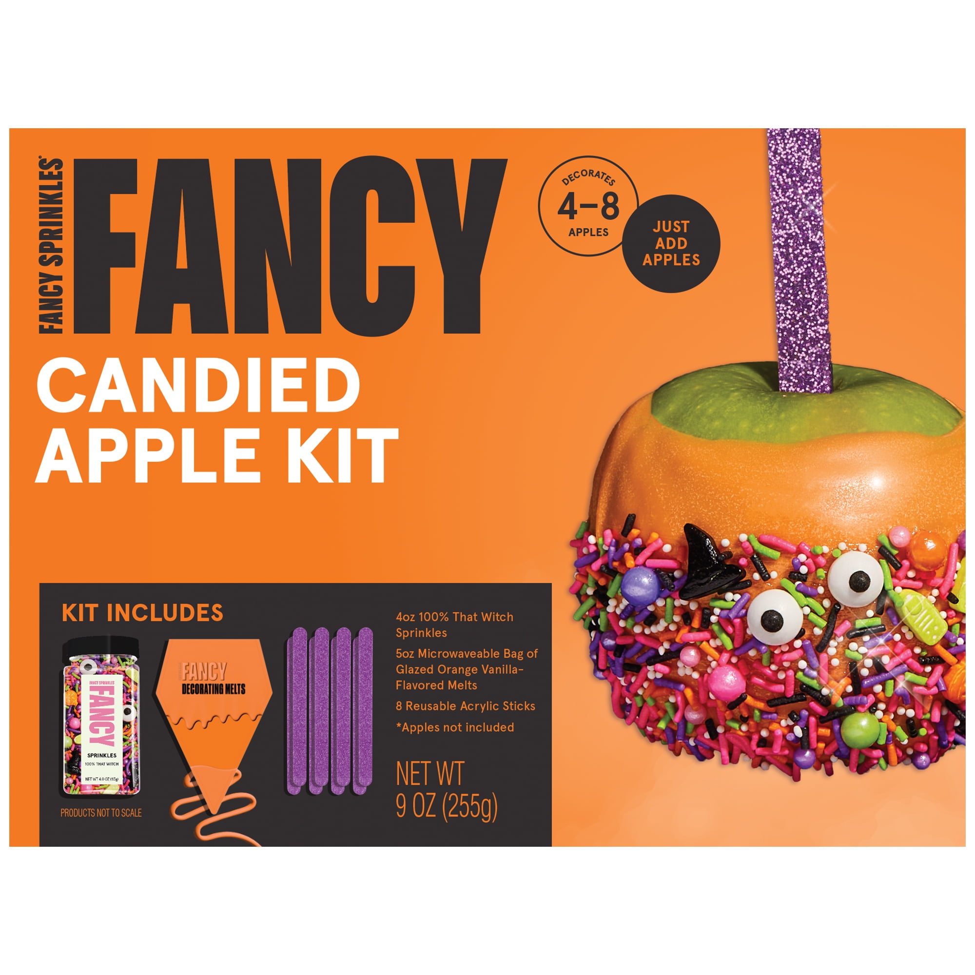 FANCY SPRINKLES Wicked Cute Halloween Candy Apple Kit, 9 oz