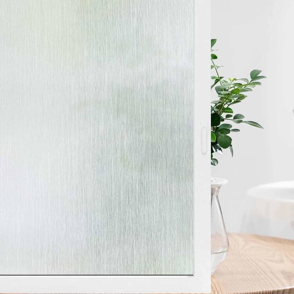 FANCYFIX Classic Style Static Cling Window Privacy Film, 3D Decorative Non-Adhesive Vinyl Film, 7mil Thick, for Home & Office Windows & Doors 23.6X78.7inch