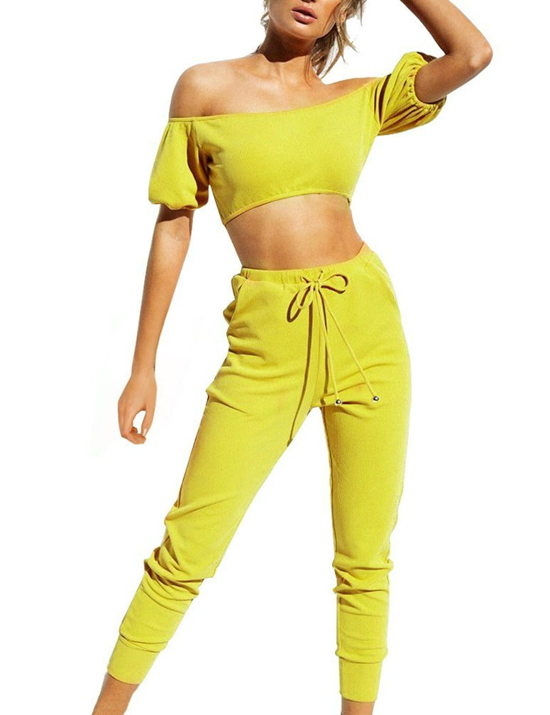 https://i5.walmartimages.com/seo/FANCYINN-Women-s-Off-Shoulder-Two-Piece-Crop-Top-Tracksuit-Outfits-Set-Short-Sleeve-Cute-Jumpsuits-with-Pockets-Neon-Yellow-L_04da6107-423e-48a8-af88-00ea3ab25501.ba2858dd5f01a3d0d5466ebe2ff8d958.jpeg