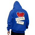 FANDANIV Hoodie Men Streetwear Valentine'S Day Couple Fun Printed