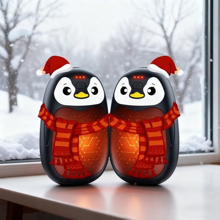 FANDLISS Rechargeable Hand Warmers 2-Pack, 8000mAh Portable Electric Hand Warmers, 3 Heat Levels, Fast Heating for Men & Women, Outdoor, Camping, Sports (Winter Gifts)