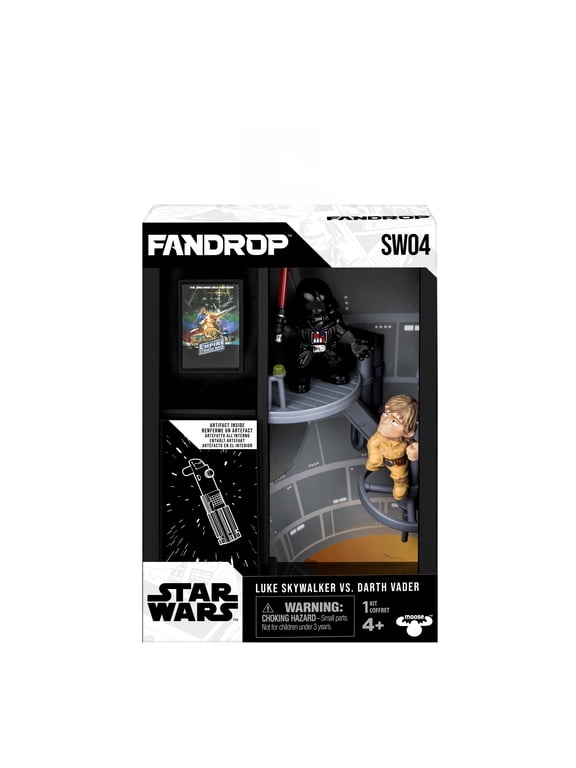 SW04-Star Wars: The Empire Strikes Back - Luke Skywalker VS. Darth Vader, Epic Diorama, Artifacts & Scene Marker, 4 to Collect, Ages 4+