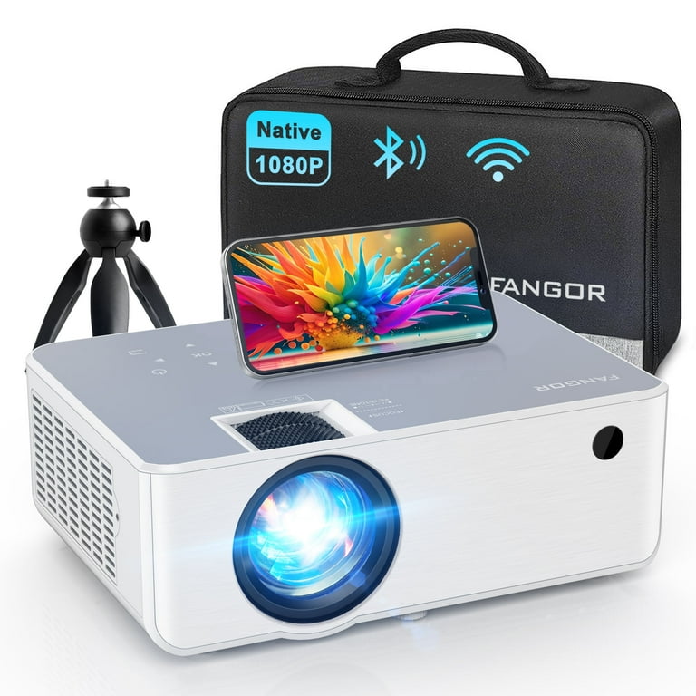 FANGOR WiFi Bluetooth Projector, Portable Movie projector