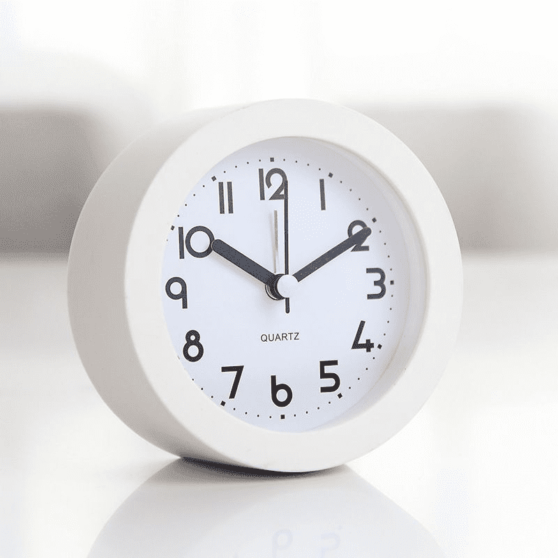 FANGQIULI Alarm Clock with Backlight, 4 Inches Cute Analog Round ...