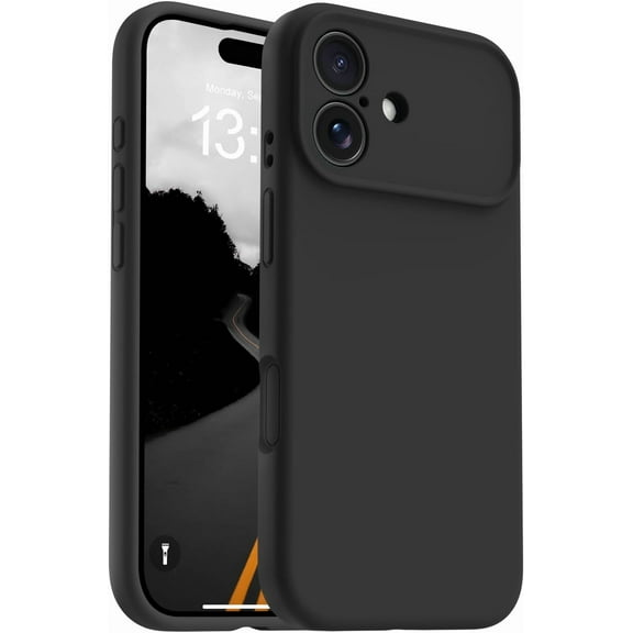 FANGQIULI Magnetic for iPhone 17 Case,Classic Liquid Silicone Mobile Phone Case,Integrated Camera Control Button,Anti-Scratch Microfiber Lining