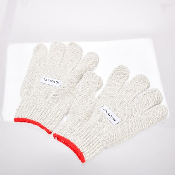 FANGSUN Cotton Gloves for Household Purposes, Multi-Purpose Heavy Duty Cotton Work Gloves for Gardening, Cleaning, DIY & More
