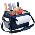 thumbnail image 1 of FANGSUN Large Grill and Picnic Caddy with Paper Towel Holder, BBQ Organizer for Utensil, Plate, Condiment, Collapsible & Easy Carry Griddle Caddy, Must Haves for Outdoor, Camper, Travel, Car, RV, 1 of 8