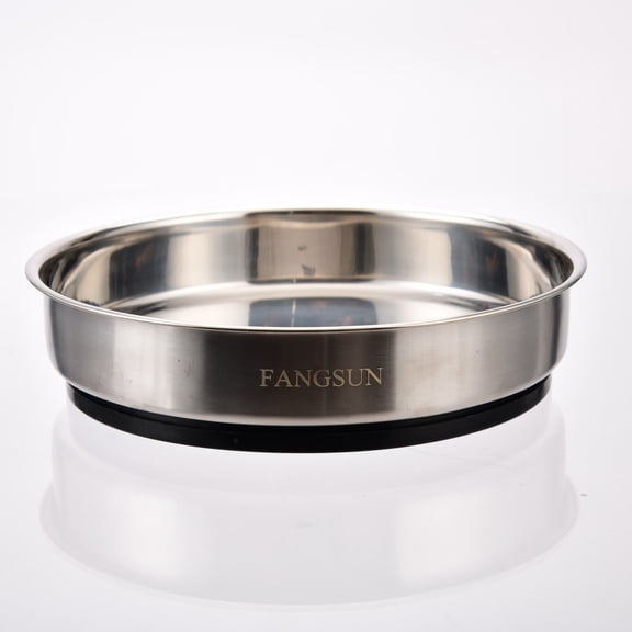 FANGSUN Stainless Steel Lazy Susan Turntable - Smooth Rotating Organizer for Kitchen Cabinets, Pantries, Countertops