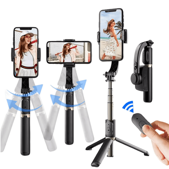 FANGTUOSI 360 Rotation Following Shooting Mode Gimbal Stabilizer Selfie Stick Tripod Gimbal For iPhone Phone Smartphone Live Photography