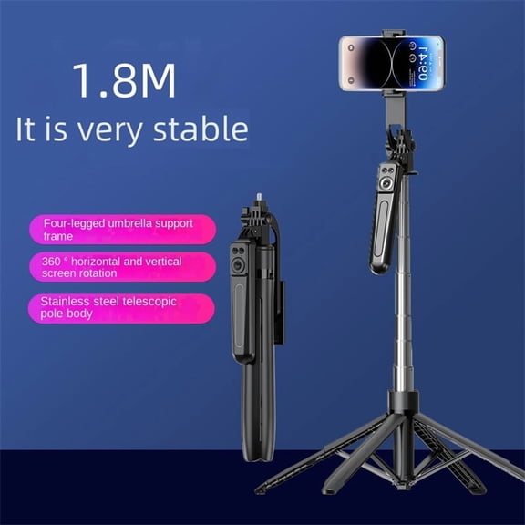 FANGTUOSI Monopod Remote Shutter With Fill Light for iPhone Samsung Xiaomi Phone Holder Mini Tripod Wireless Bluetooth Selfie Stick