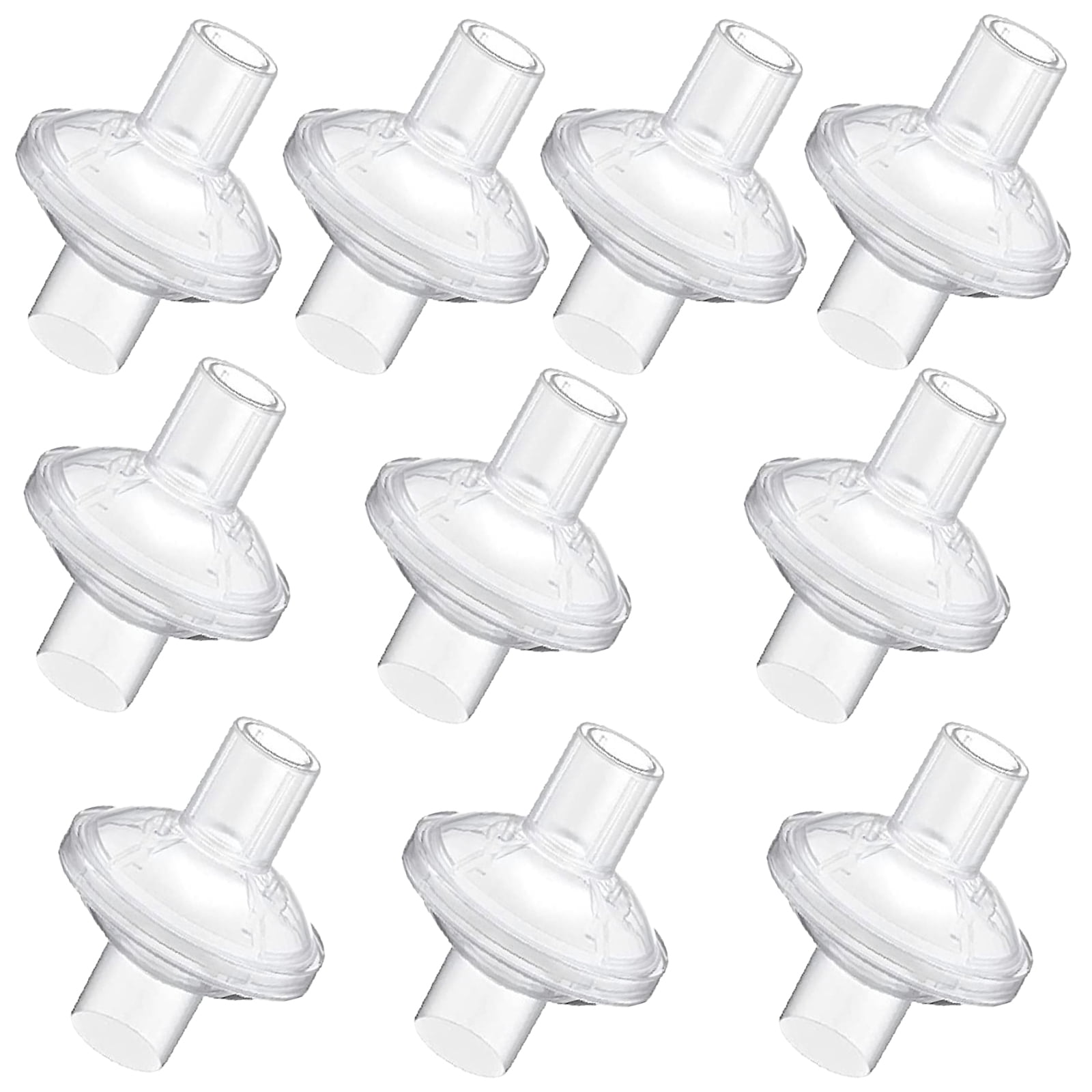 Numjaw 10Pcs Universal CPAP Filters for ResMed CPAP Machines, Individually Packing Disposable CPAP Air Dilters, Compatible with 22mm Tubing and 25mm Mask Elbow