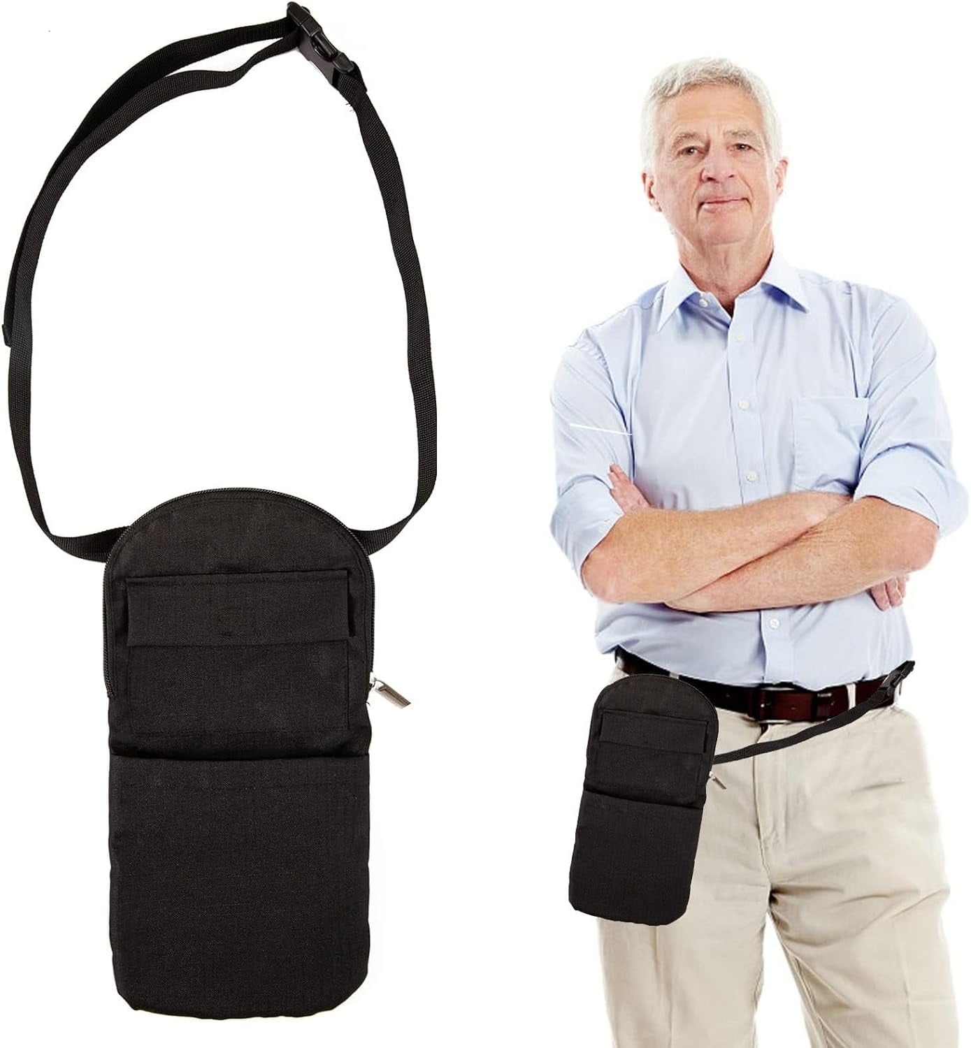 FANHAN Catheter Bag Cover with Belt,Urine Drainage Bag Holder ...