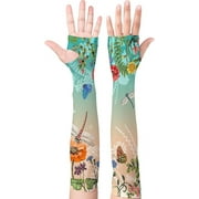 FANHAN Gardening Sleeves for Women Farm Sun Protection Ice Silk Thorn Proof Cooling Arm Sleeves to Cover Arms for Garden Sports