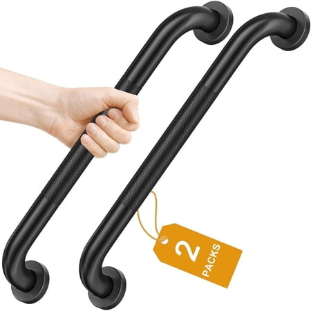 FANHAO 2 Pack Shower Grab Bar, 16 in Stainless Steel Bathroom Grab Bar with Wall Mount, 500lbs