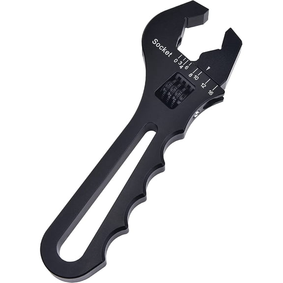 FANHAO AN Fitting Hose Wrench Adjustable 3AN-16AN Aluminum Black
