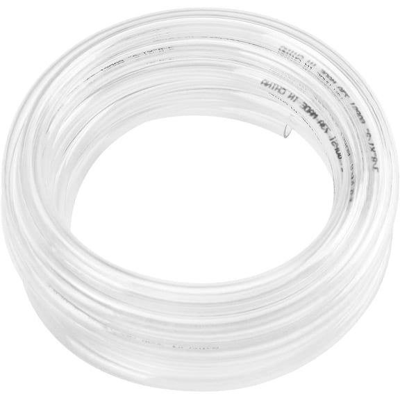 FANHAO Clear Vinyl Tubing Flexible PVC Tubing, Hybrid PVC Hose, Lightweight Plastic Tube, by 1/2 Inch ID, 25-Feet Length