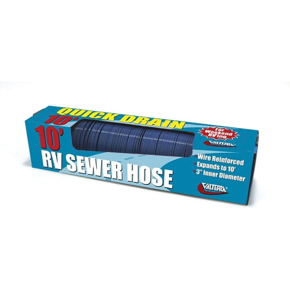 FANHAO D04-0045 Quick Drain Standard RV Sewer Hose - 10' (Boxed)