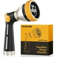 thumbnail image 1 of FANHAO Heavy Duty Metal Garden Hose Nozzle with Thumb Control, Watering Nozzle with 8 Spray Patterns, 1 of 7