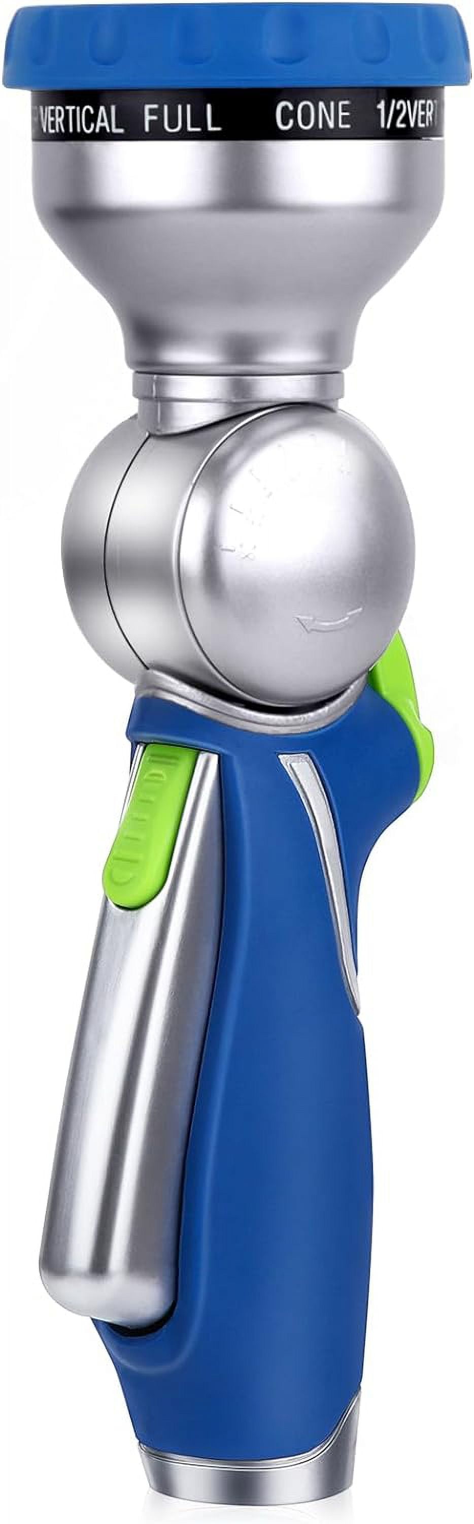 FANHAO Garden Hose Nozzle w/ 180° Adjustable Swivel Head, High Pressure Hose Sprayer, 10 Spray Pattern | Self-Lock Trigger | Water Flow Control, for Outdoor Lawn & Garden Watering, Car & Pet Washing
