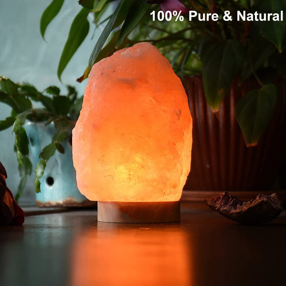 FANHAO Himalayan Salt Lamp, LED Bulb Color Changing Salt Lamp, USB