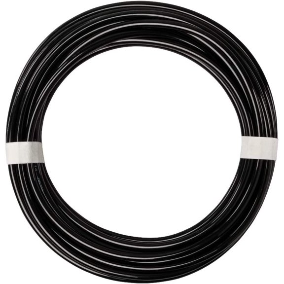 FANHAO Pneumatic Tubing 1/8" Tube OD PU Polyurethane Tube Air Hose Line for Air Compressor Fitting or Fluid Transfer (Black 32.8ft)