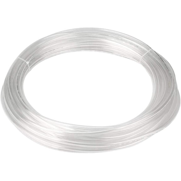 FANHAO Pneumatic Tubing 6mm x 4mm PU Polyurethane Tube Air Hose Line for Air Compressor Fitting or Fluid Transfer (Clear 32.8ft/10Meters)