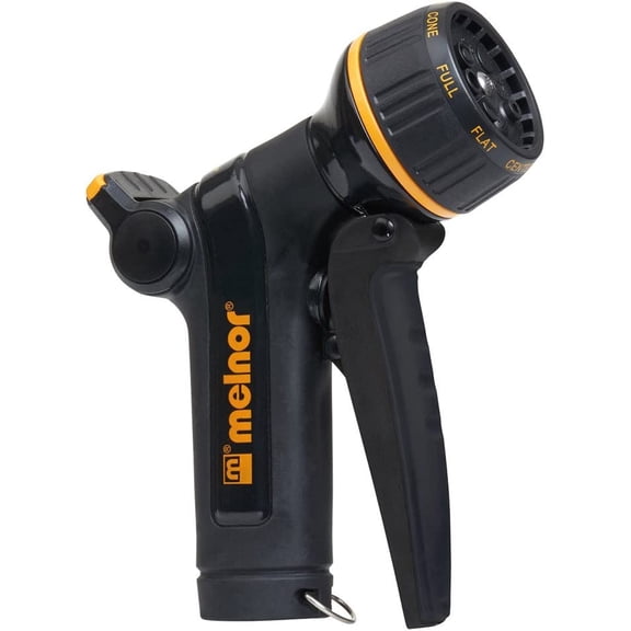 FANHAO XT Metal Garden Hose Nozzle; Front Trigger with Flow Control; 8 Watering Patterns; 100% Metal Body with Fully Rubberized Slip Resistant Grip